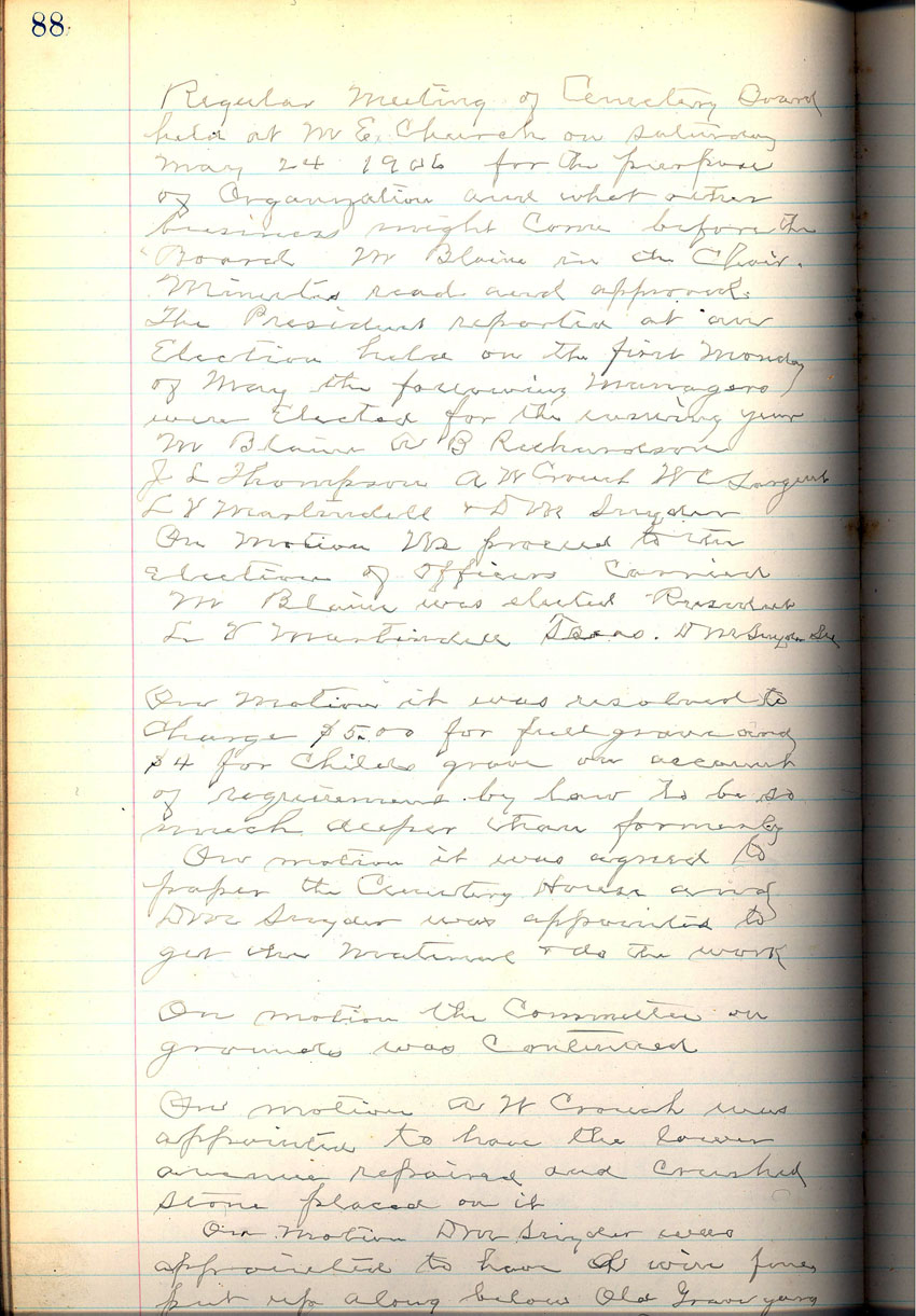 minute book